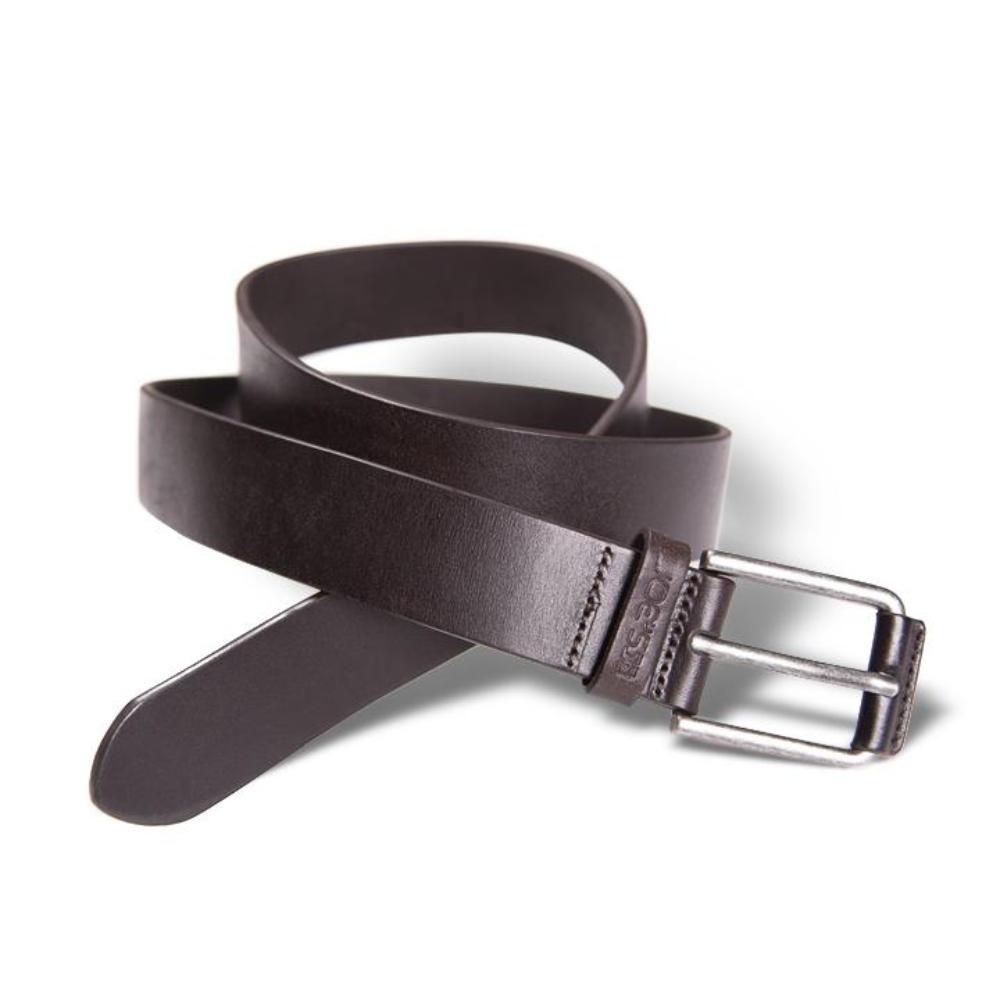 Dark brown Smooth Buckle Wrap Genuine Leather Belt