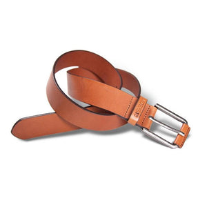 Tan Smooth Buckle Wrap Genuine Leather Belt
